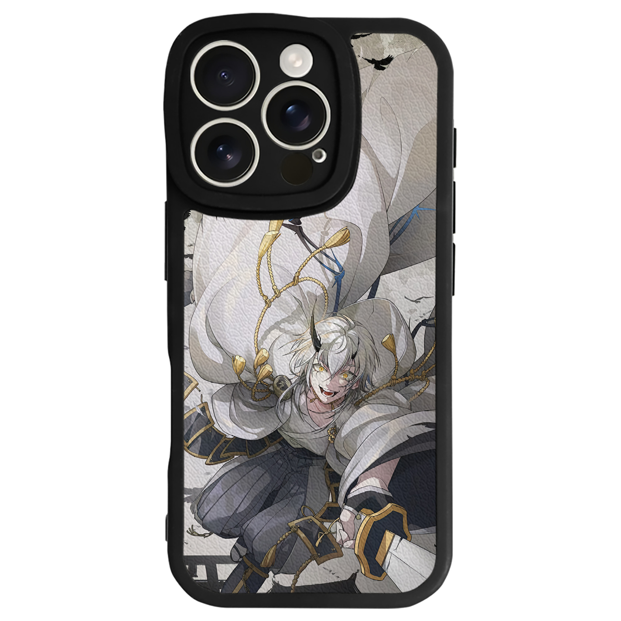 （画像用） 刀剣乱舞 Touken Ranbu 【iPhone 16シリーズ対応】シリコンスマホケース（レザー調） 材質：シリコン